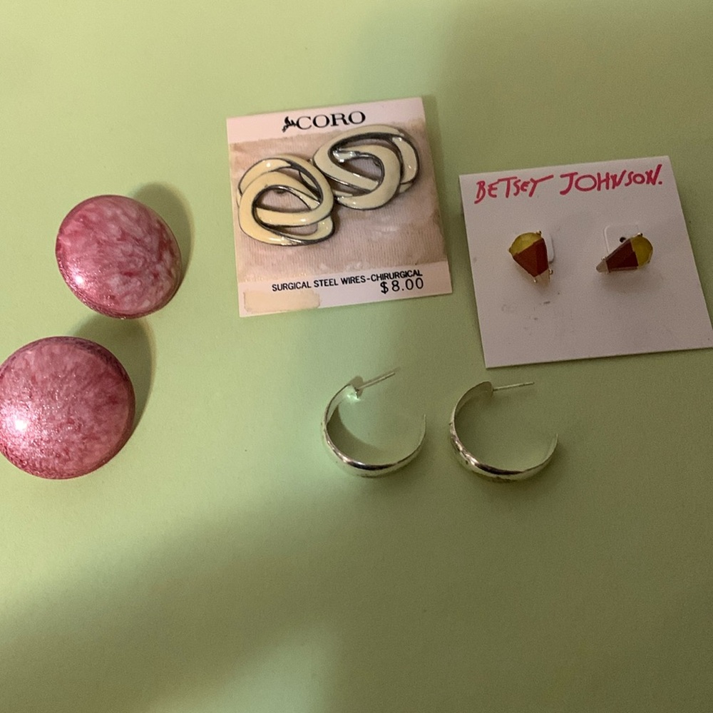 Earrings lot, four pair
